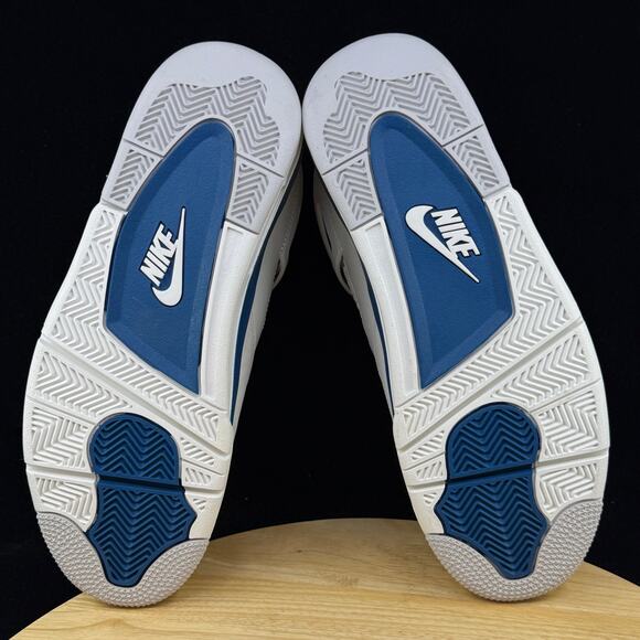 Air Jordan 4 Retro 2024 Men's Size 10.5 Sneakers Military Blue, FV5029-141 - Picture 7 of 8